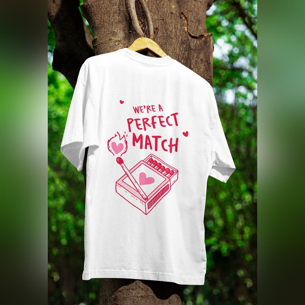 The Perfect Match Valentines Tee Shirt